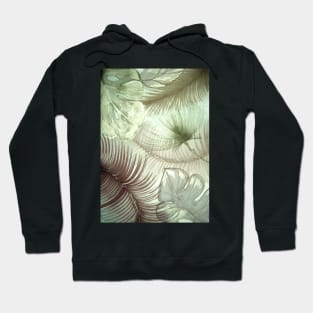 deco design pastel flowers yucca leaves Hoodie